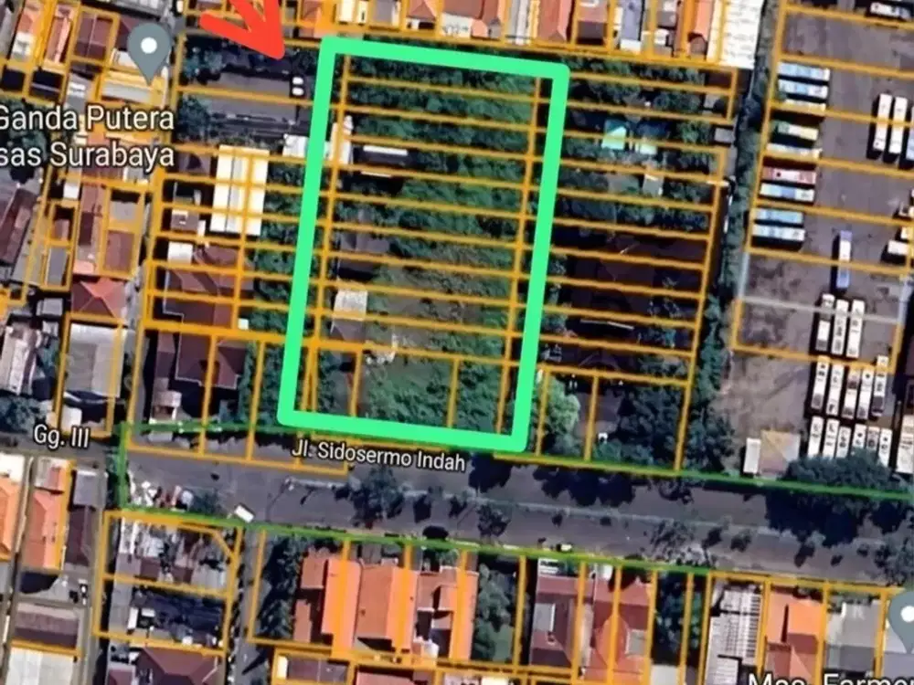 Jual Tanah Jl Raya Sidosermo Indah