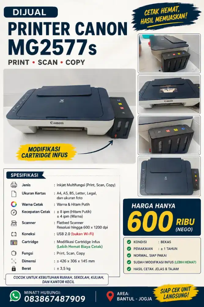 Jual Printer Canon Bekas