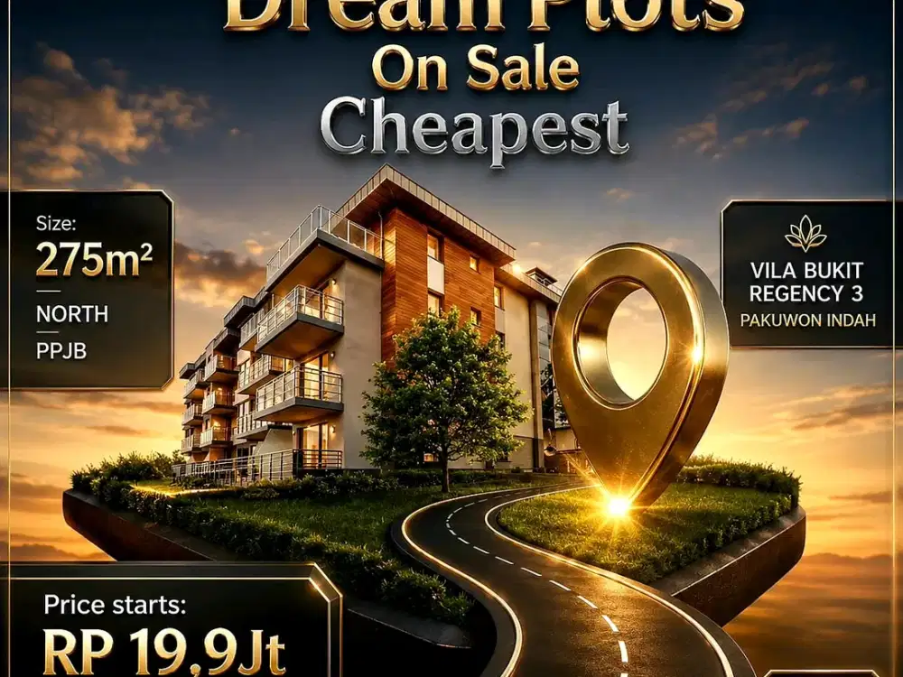 Dijual Murah Tanah Pakuwon Indah VBR
