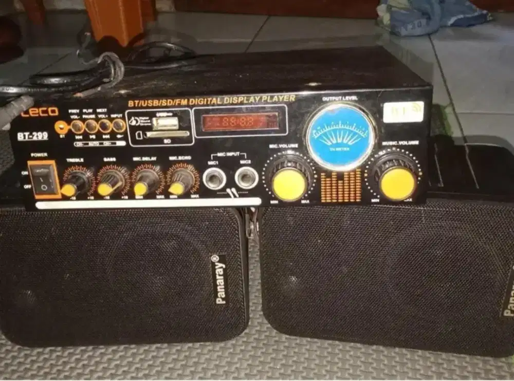 Numpang jual ne ampli fullset ,Sepeker aktif USB