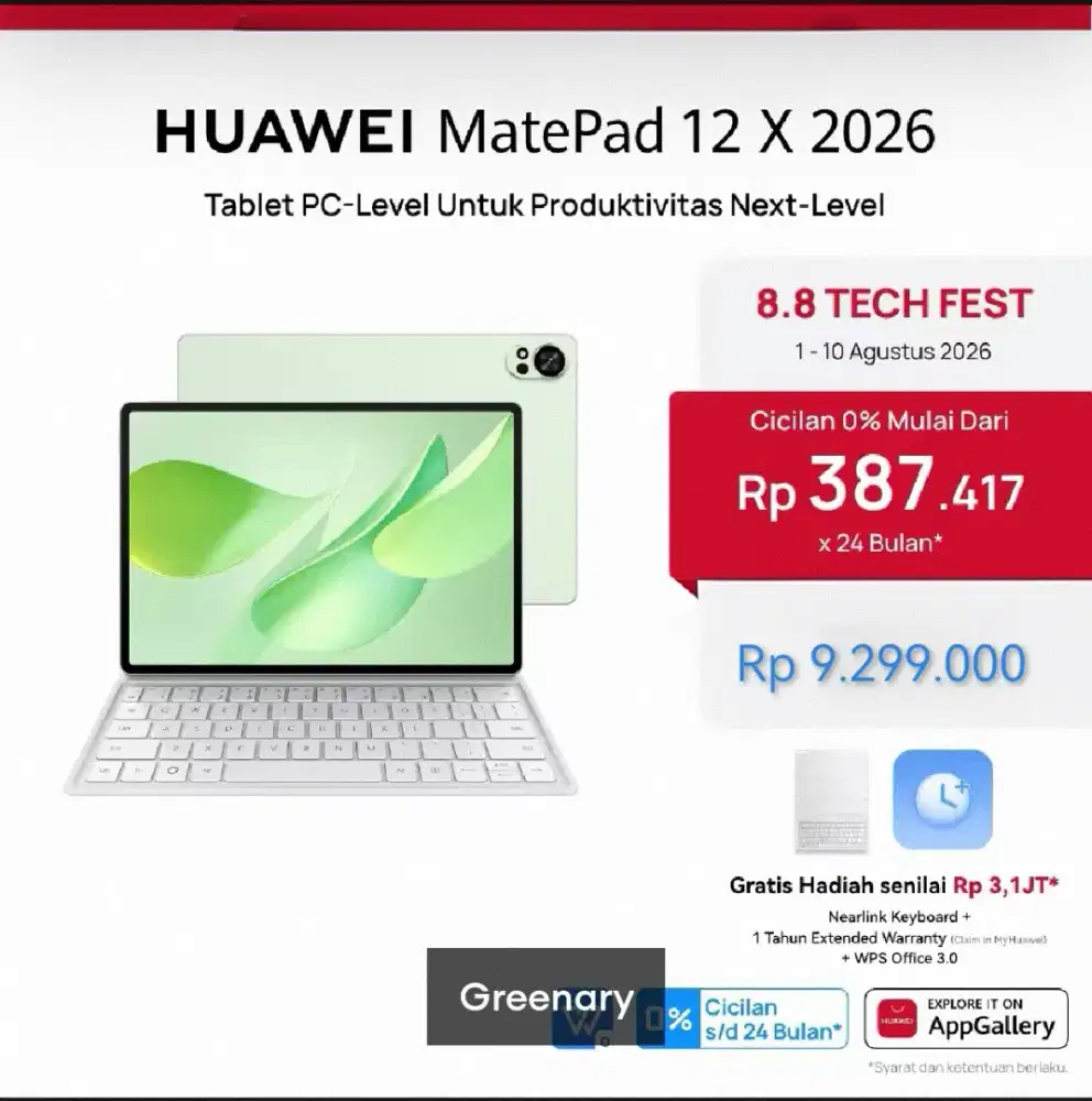 Huawei Matepad 12X 2026 Ram 12/256