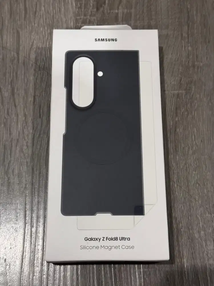 Samsung Galaxy Z Fold 8 Ultra Casing Silicon Magnet Case Graphite Ori