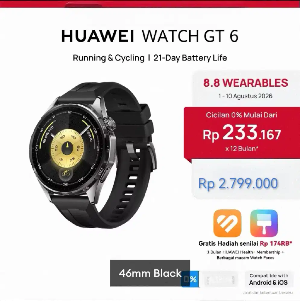 Huawei Watch Gt 6 46mm Black