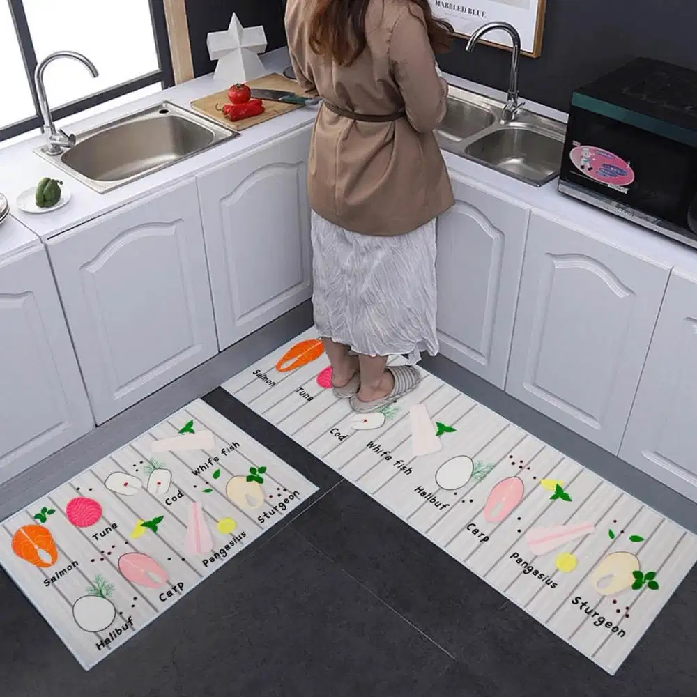 Borongan murah Keset Dapur anti Slip (2 in 1)