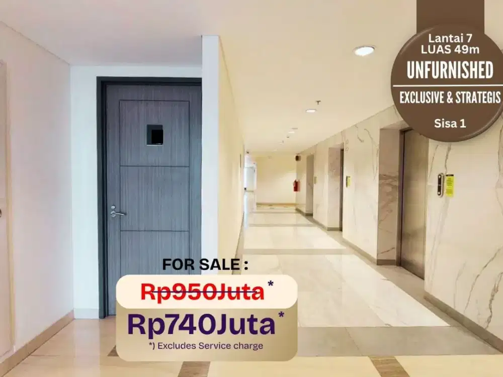 Apartment baru gress dijual murah PRAXIS Sby Pusat [49m] Apartment for sale siloam genteng