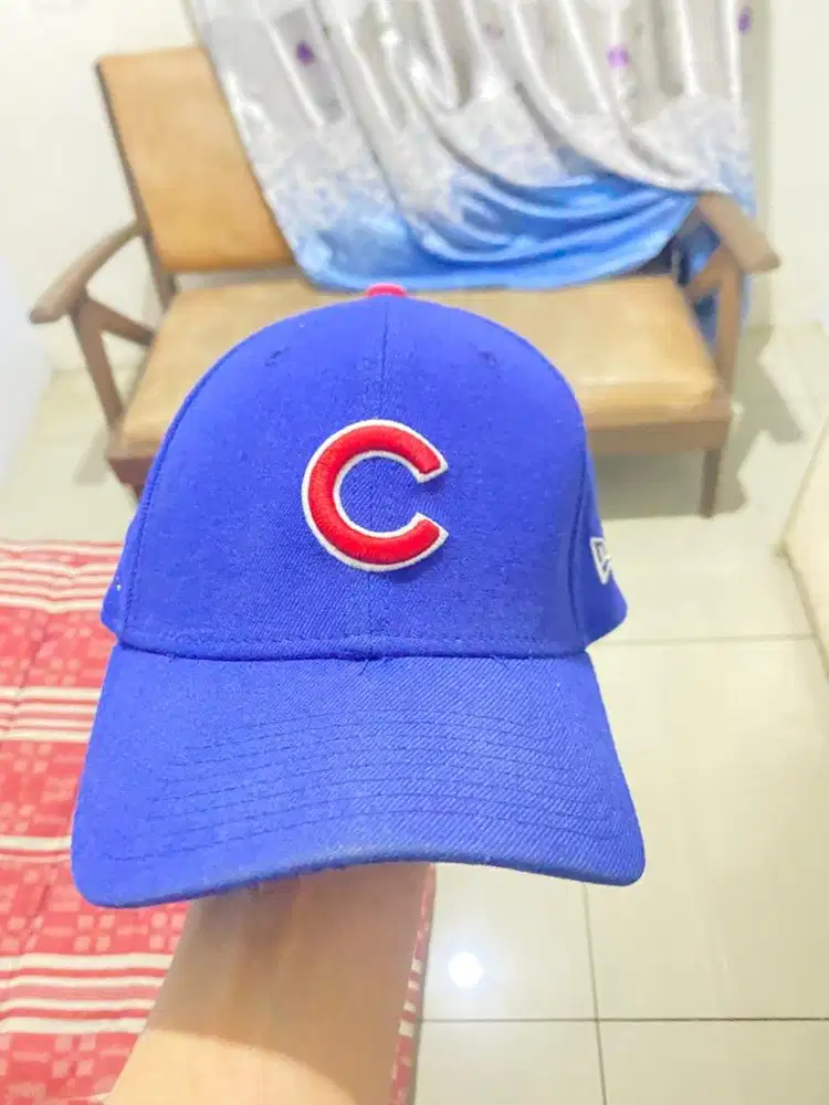 Topi mlb biru snap back