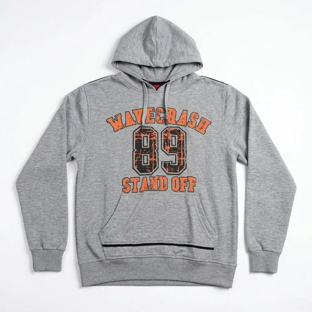 HOODIE WAVECRASH 89 STAND OFF - GREY HEATHER