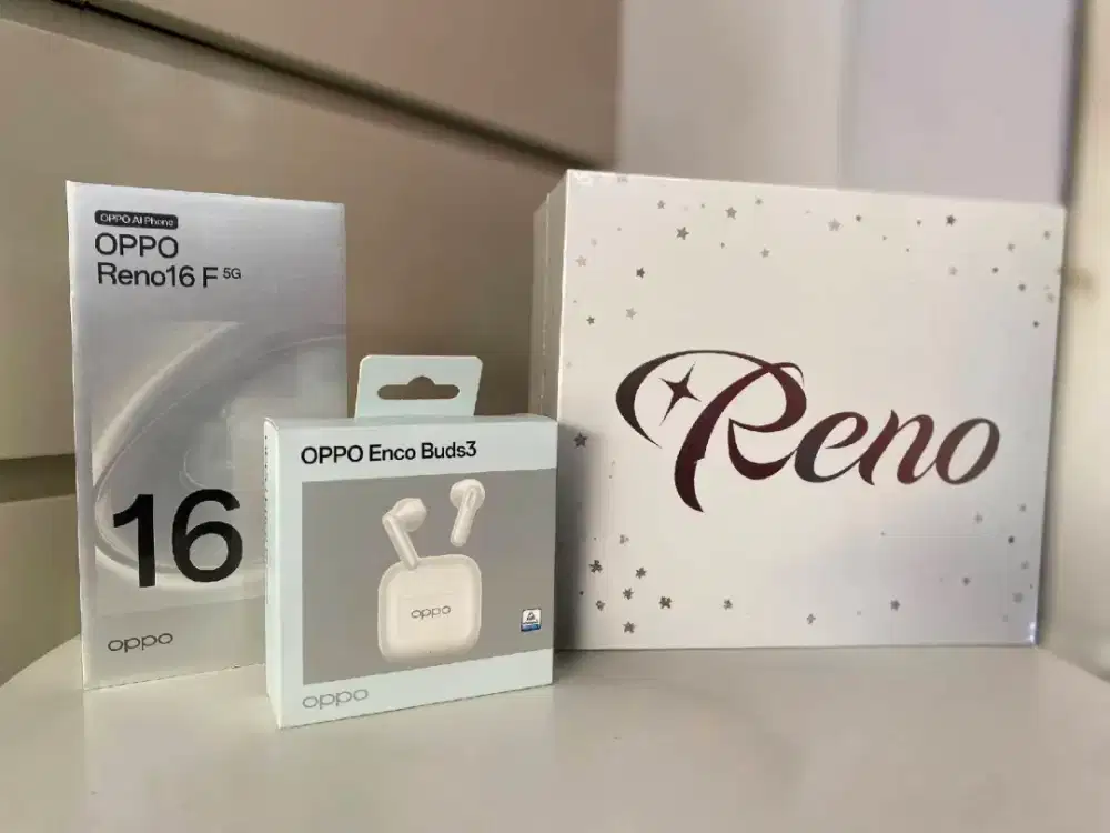 Oppo Reno 16F 8/256GB Gratis Enco Buds3 & Gift Box