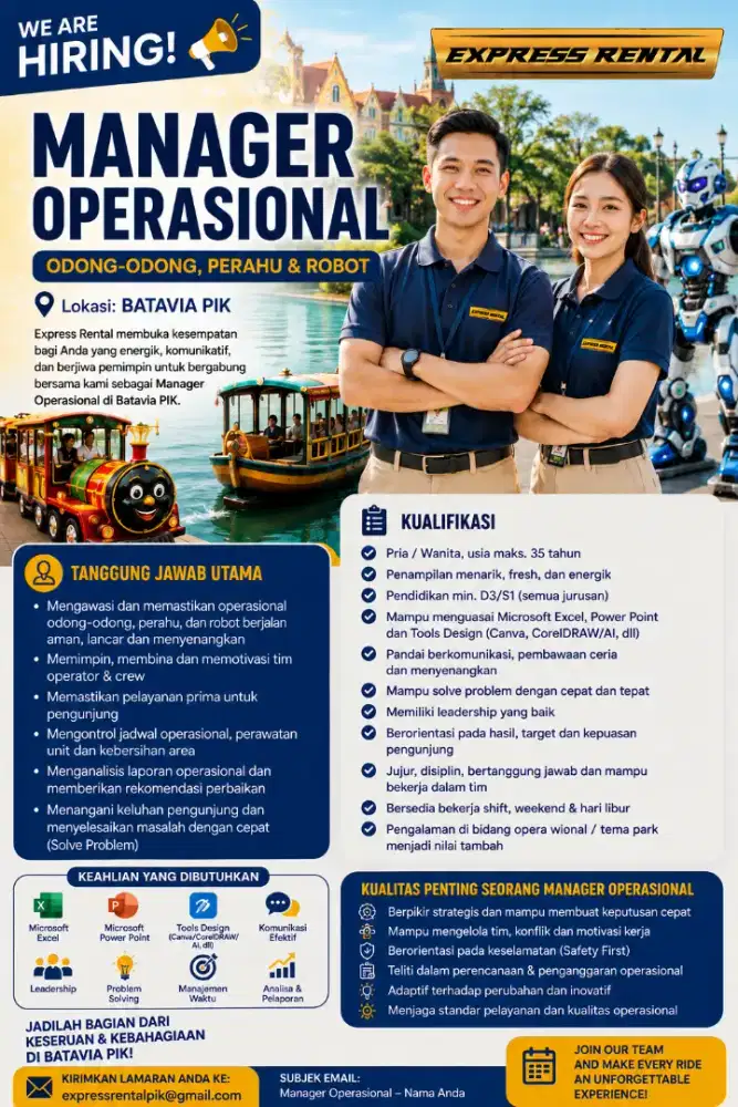 Lowongan Manager Operasional