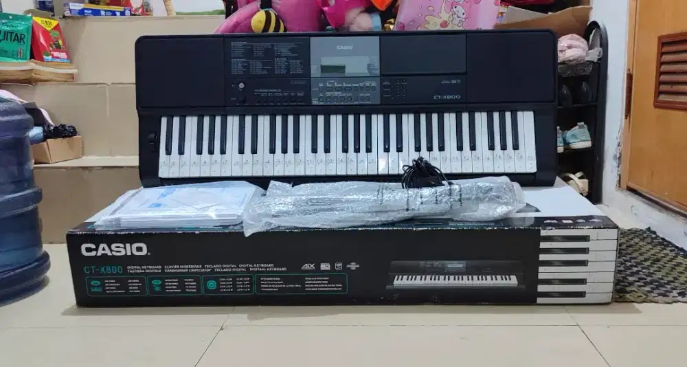 Keyboard Casio CTX00 lengkap mulus