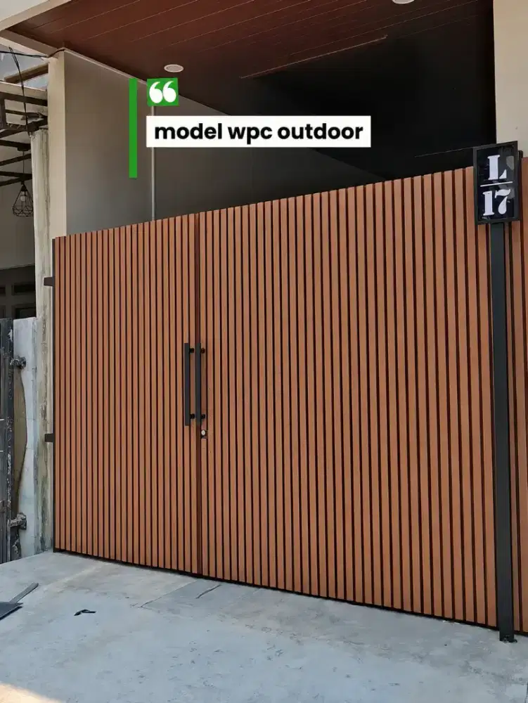Pagar wpc minimalis