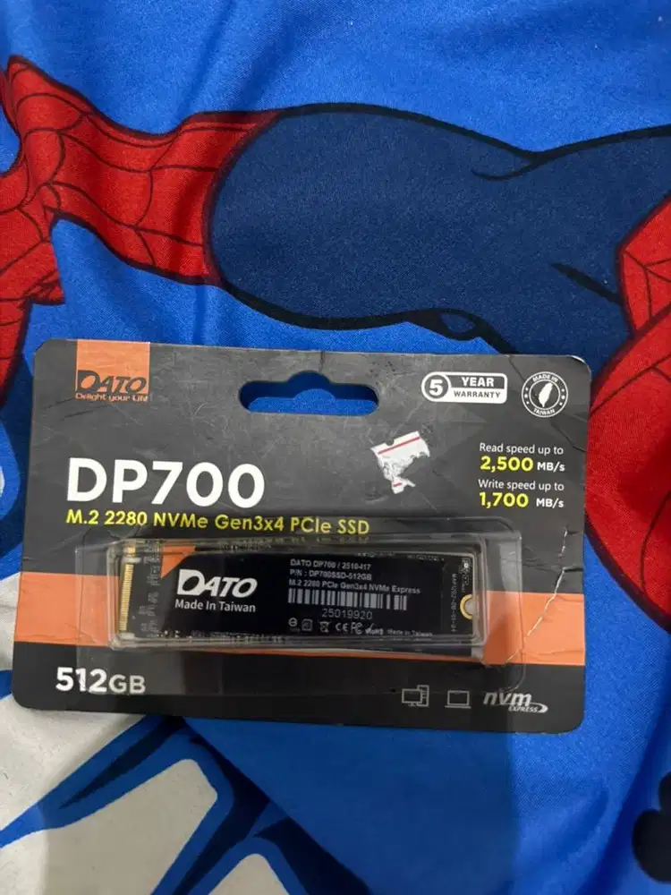 SSD NVME DATO 512 GB M.2 Gen 3x4 PCIe - Used Like New Health 100/98%