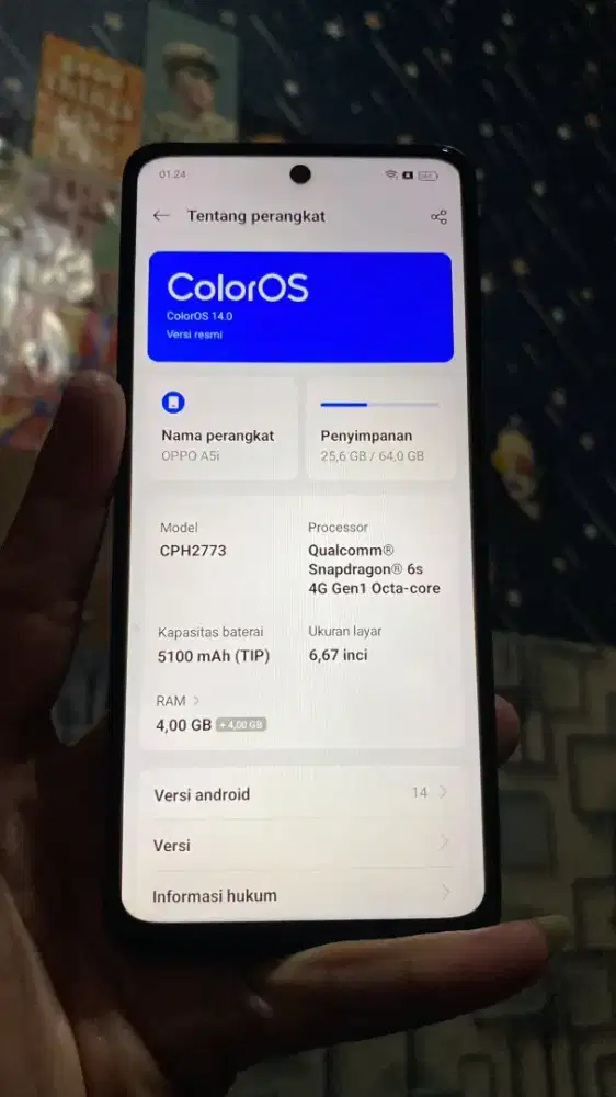 Oppo A5i 4+4/64