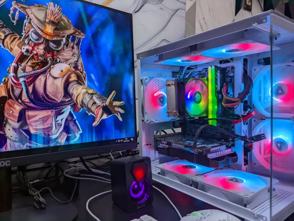 PC GAMING CORE I7 7700 | RAM 16 GB | SSD 256 GB | VGA 8 GB | LAYAR 24