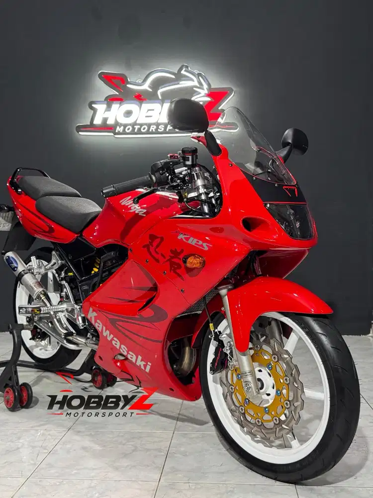 Kawasaki Ninja 150RR/ninja 150-RR merah marron modif hedon 2011,mewah