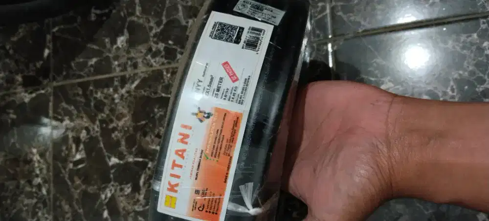 Kabel NYY engkel 2x1.5 merek kitani SNI 25 meter