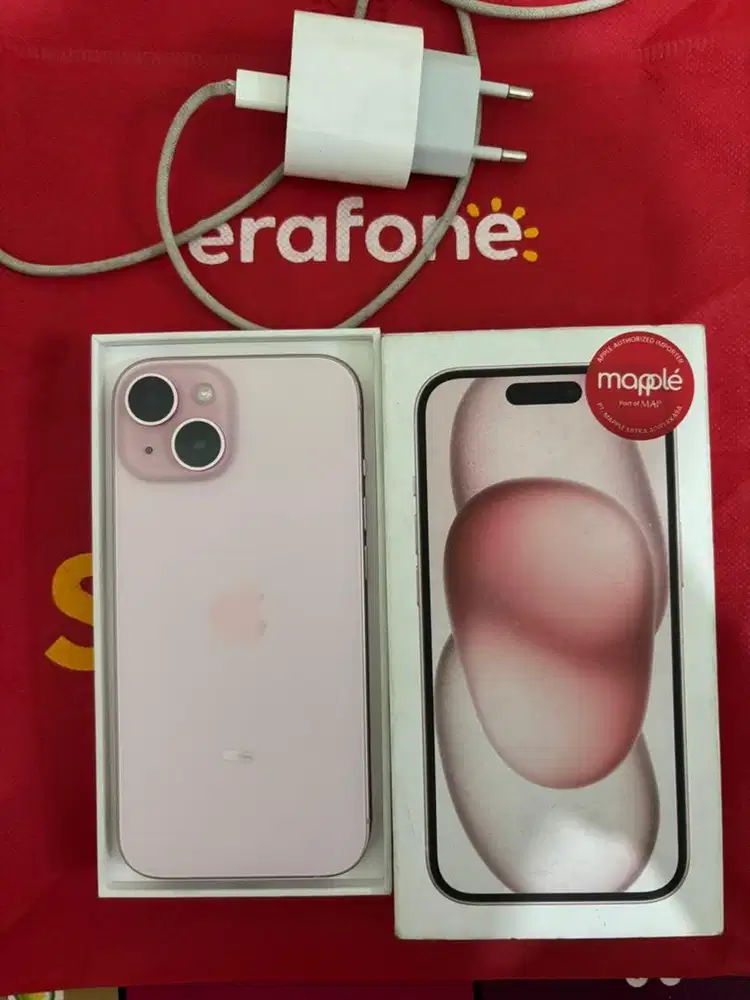 Iphone 15 128 resmi (pink)