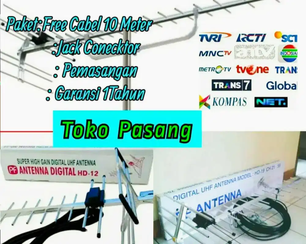 Antena TV Antena Digital 50 Siaran Nasional Digital