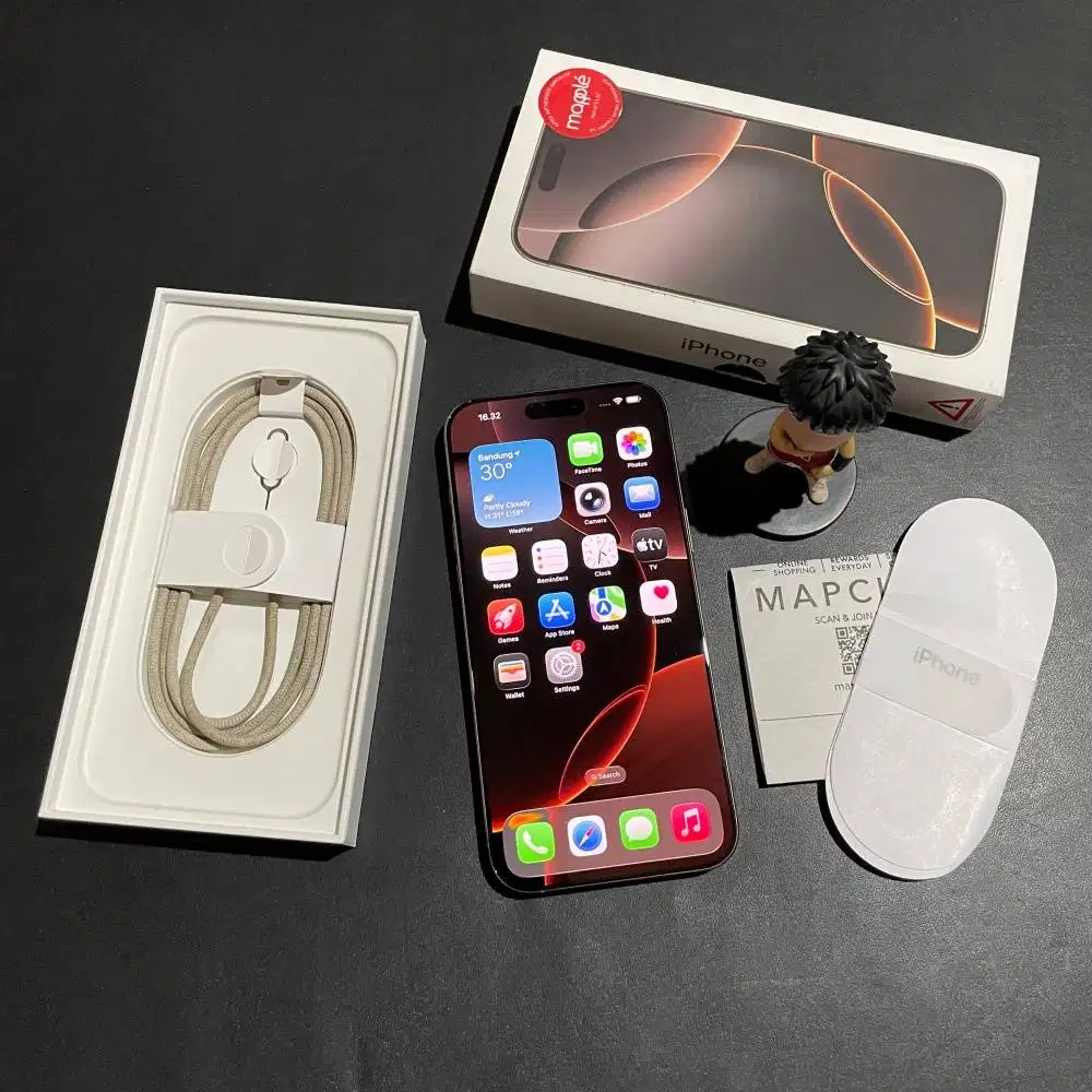 iPhone 16 Pro Max 512gb iBox Digimap Aktif Desert Titanium Fullset Ori