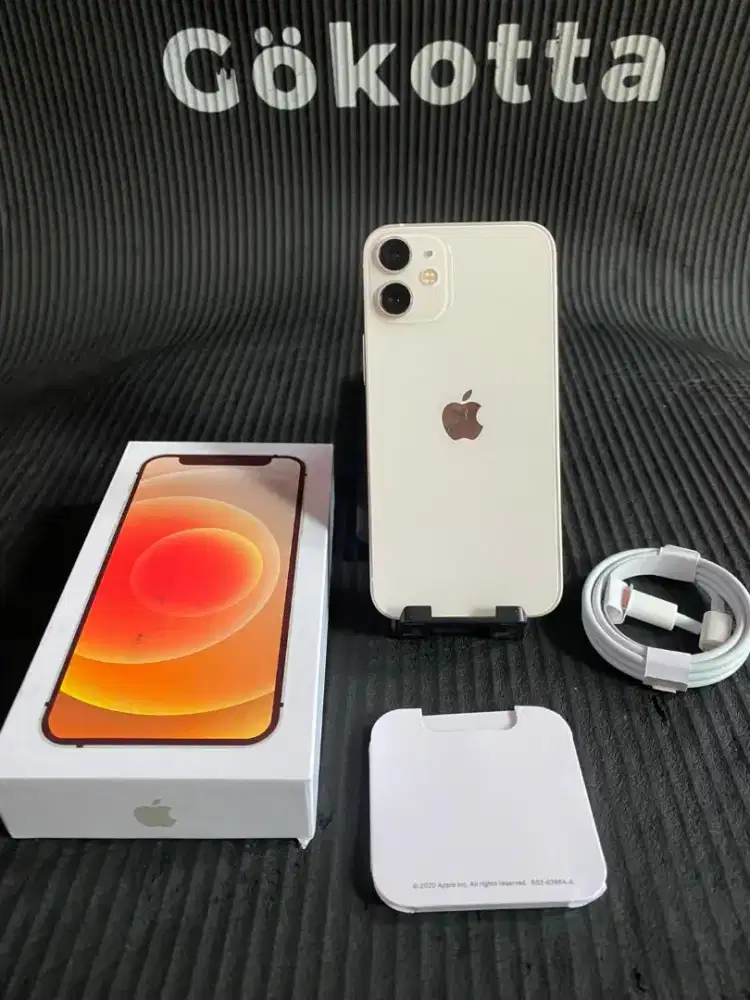 Iphone 12 mini 128gb white inter all operator fulset mulus normal