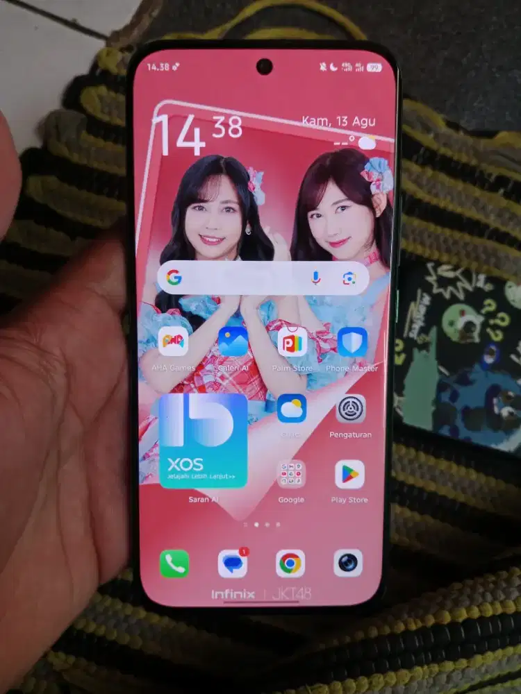 Infinix hot 60 pro Plus 8/256 layar lengkung nominus cakep