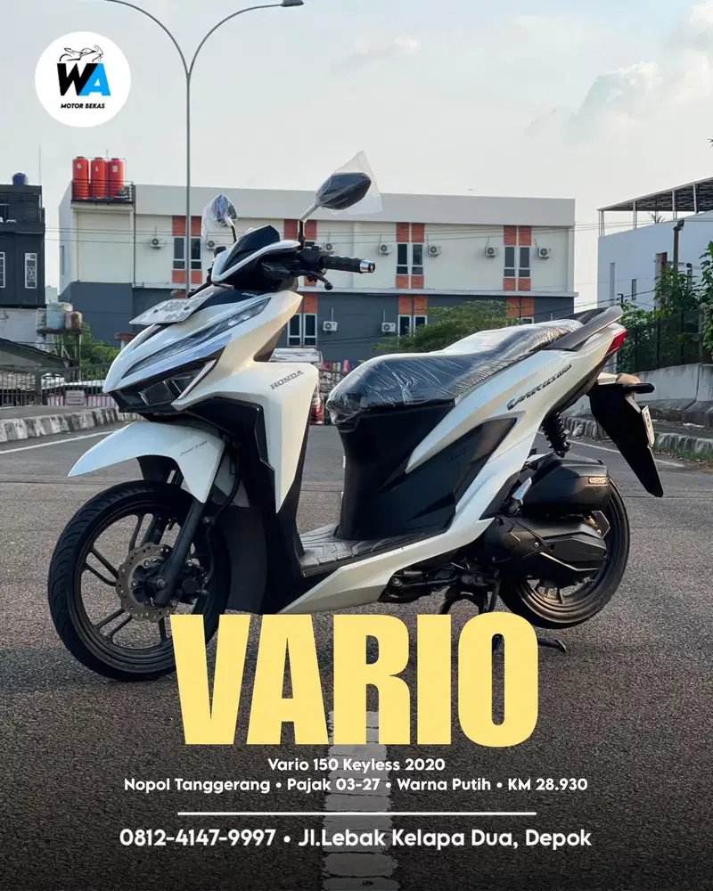 GARANSI MESIN Honda Vario 150 Keyless Tahun 2020 Cash/Kredit