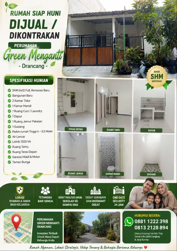 dijual rumah sip aman nyaman strategis