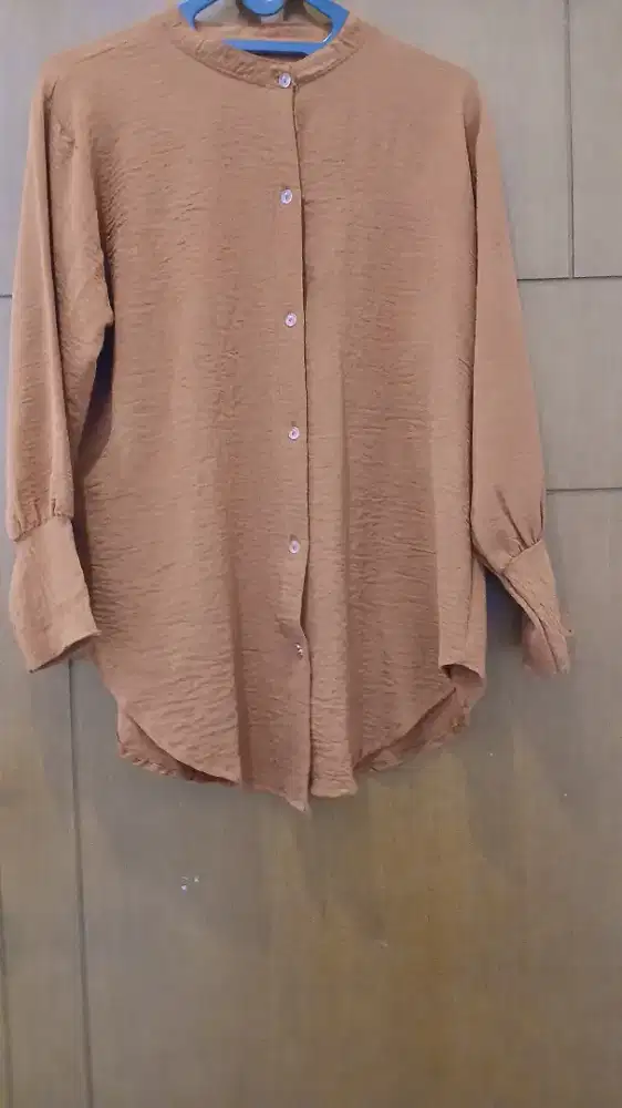Blouse katun warna terakota