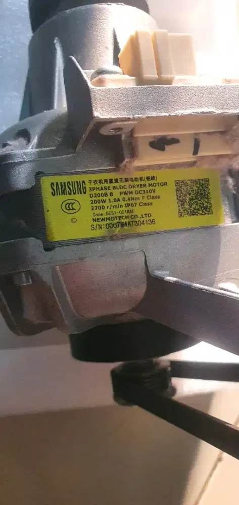 Motor Dryer Pengering Samsung BLDC DC31-00184E Ori 2nd -Mesin Normal