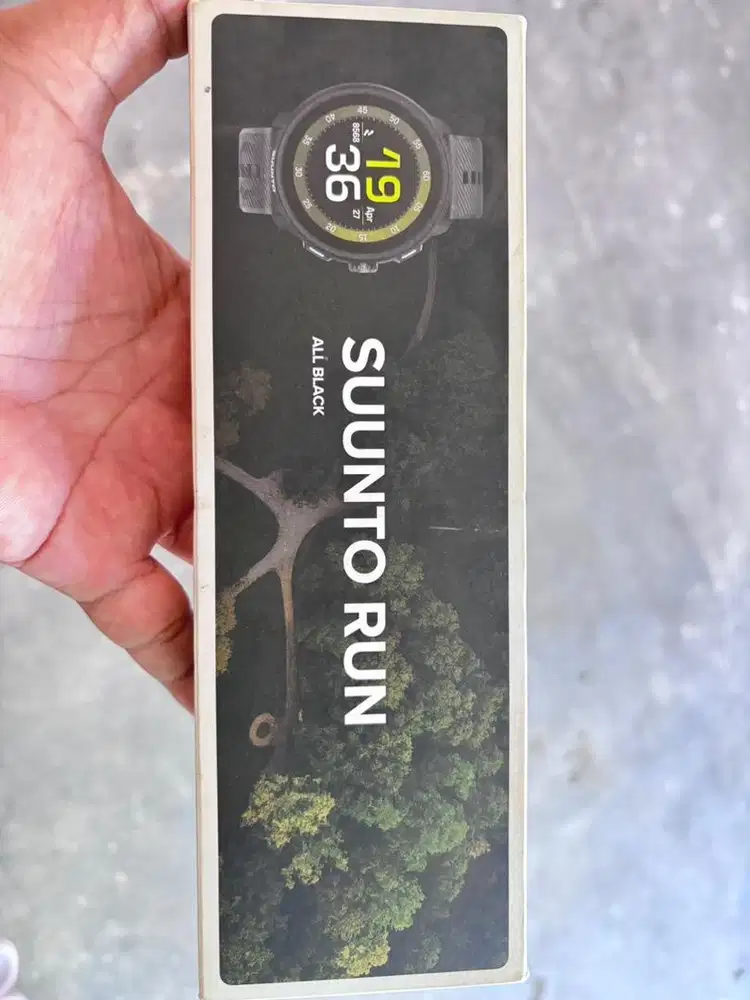 DIJUAL SUUNTO RUN ALL BLACK SILICONE STRAP