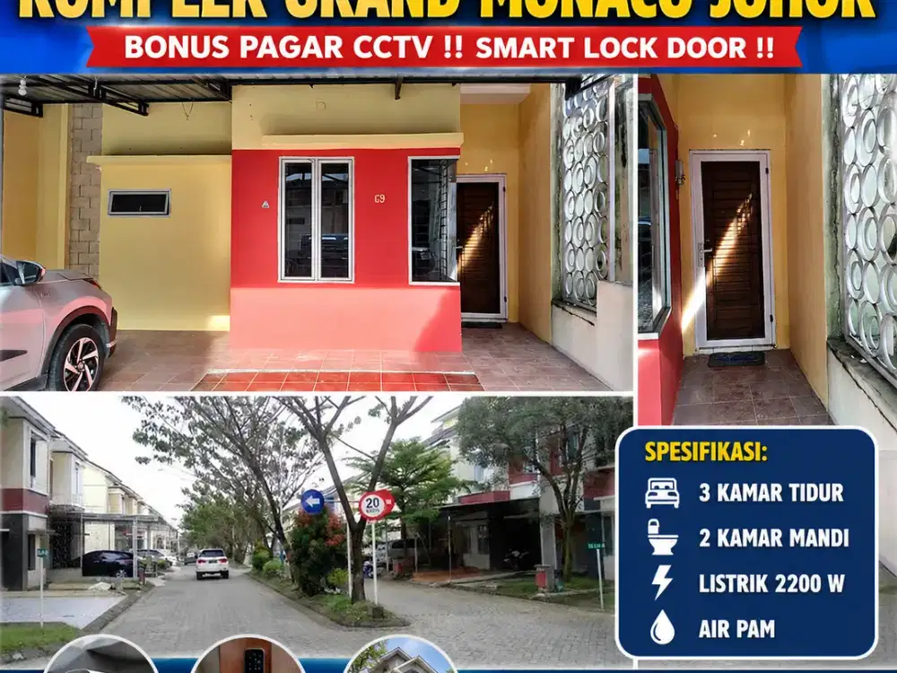TERMURAH JUAL CEPAT AJA RUMAH DI KOMPLEK MEWAH GRAND MONACO