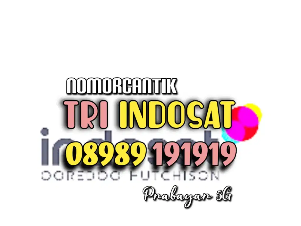 (bisa COD) PROMO Nomor CANTIK kartu TRI INDOSAT HOKI TRIPEL AB 191919