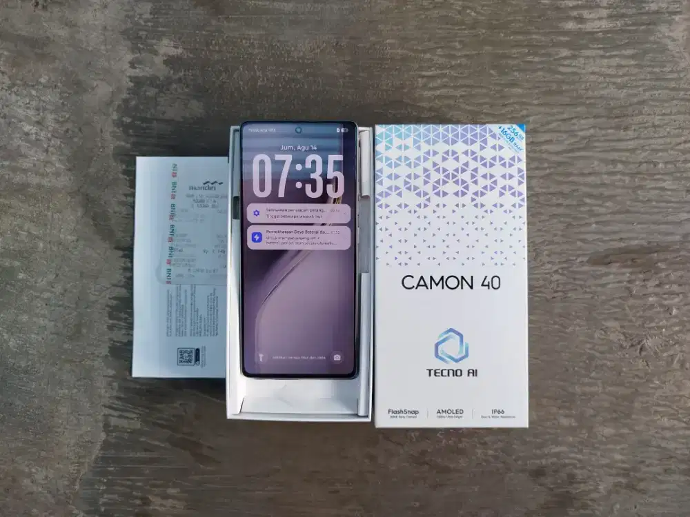 Tecno camon 40 8/256 fullset mulus