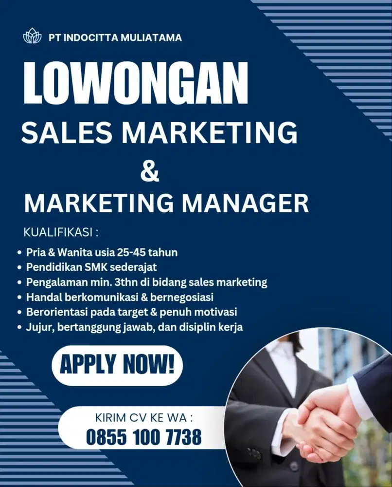 Loker Sales Marketing & Marketing Manager