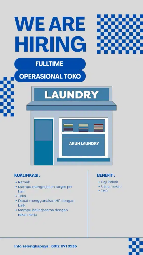 Fulltime - Operasional Toko