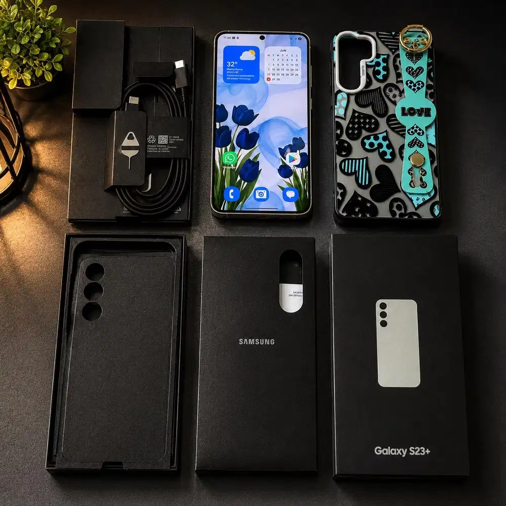 Samsung Galaxy S23+ S23 Plus S 23+ Plus 8/512 Cream, Mulus No Minus