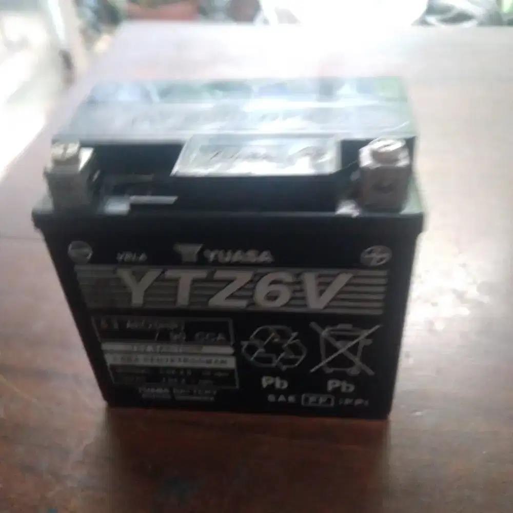 Aki motor Yuasa YTZ6V 12V 5,3 Ah