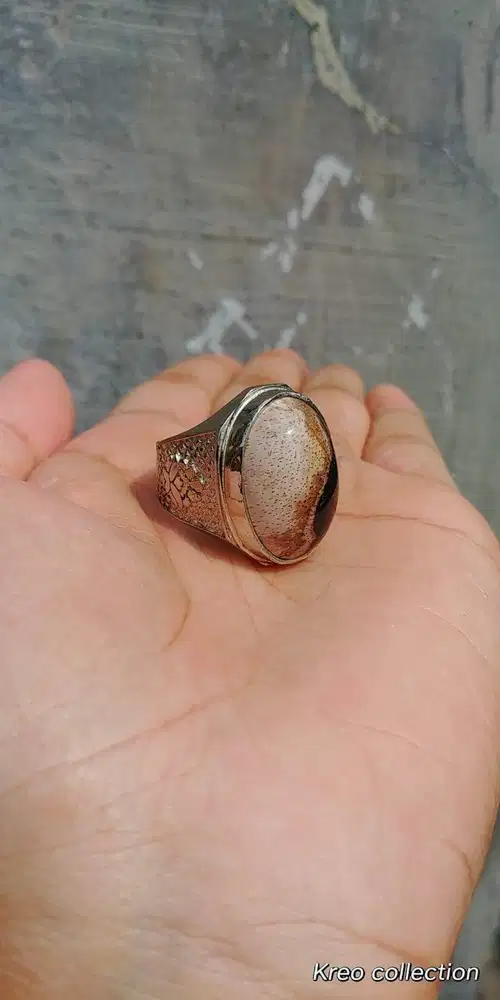Cincin Batu Akik Yin Yang