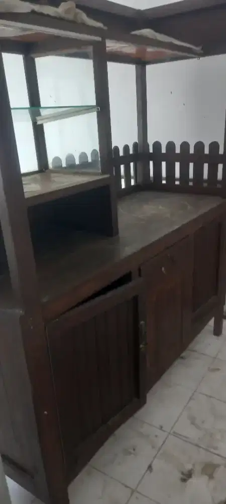 Rombong bahan kayu sono keling
