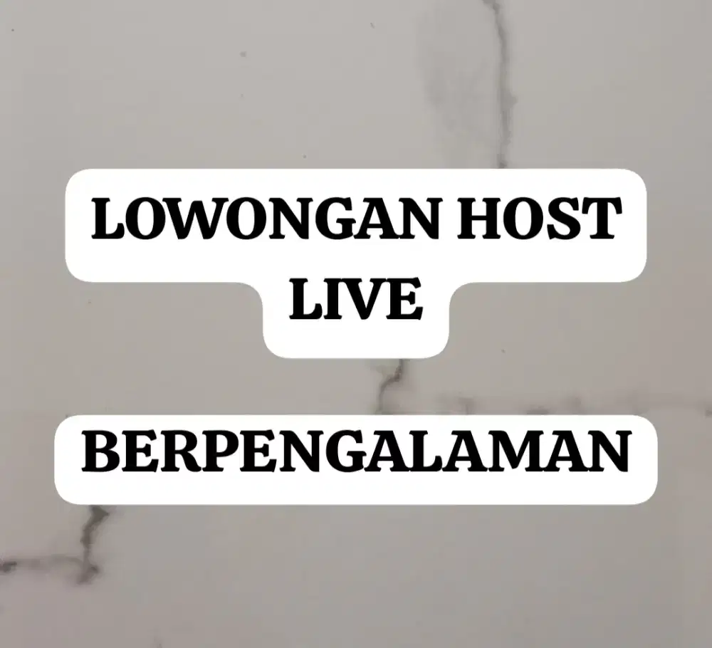 Lowongan Host Live
