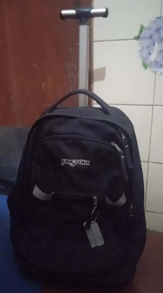 Tas jansport original ransel roda 2 troli