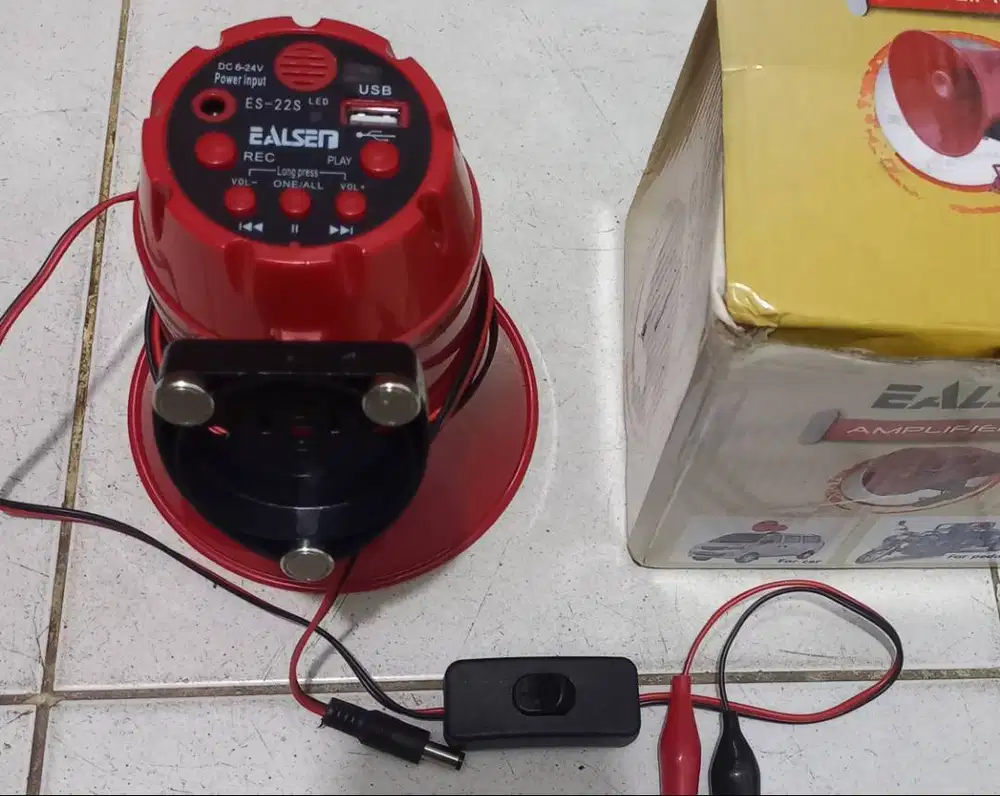 Speaker/Corong O8I3 IO755OOO Untuk Dagang Es Krim/Tahu Bulat dll,Baru.