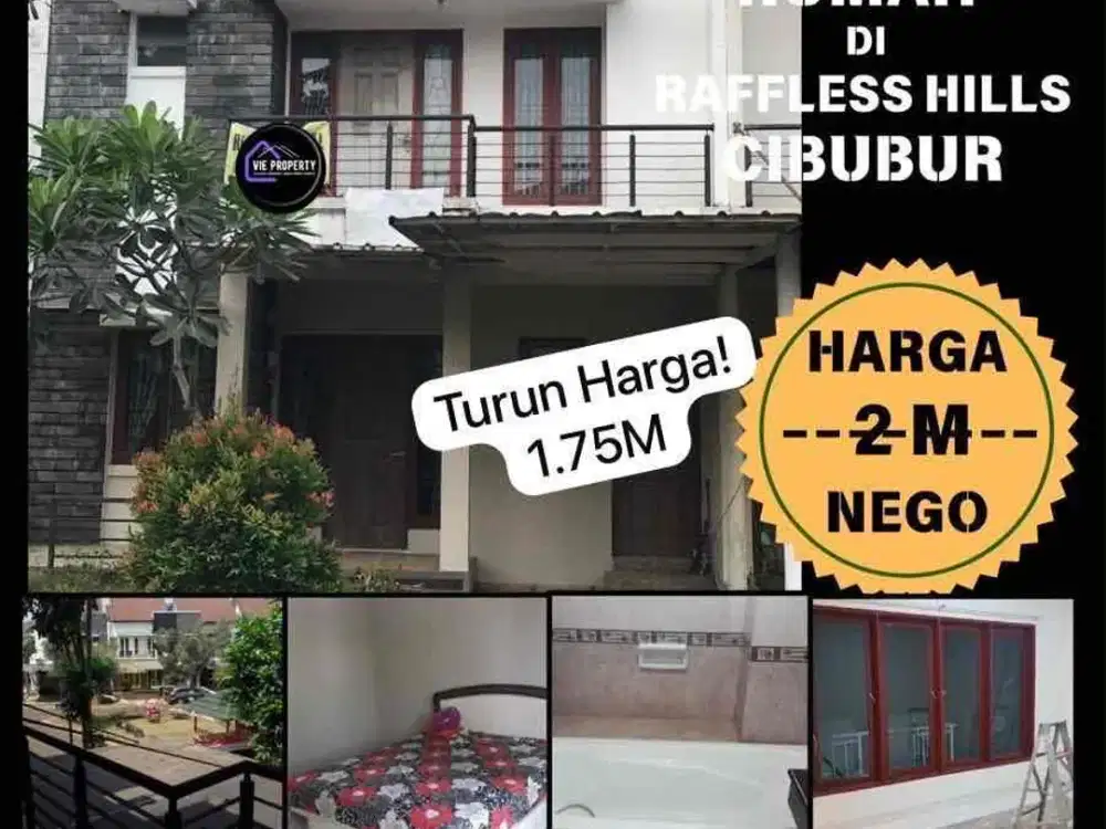 Rumah siap huni di Raffless Hills Cibubur
