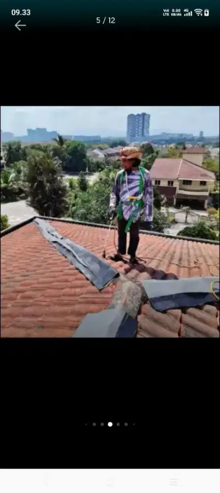 Atap bocor kanopi atap bajarigan terpasang dll
