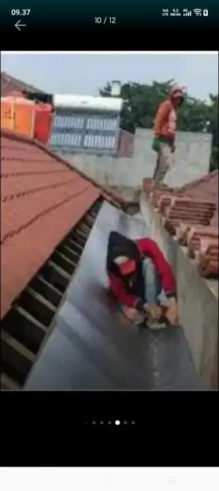 Atap bocor kanopi atap bajarigan terpasang dll