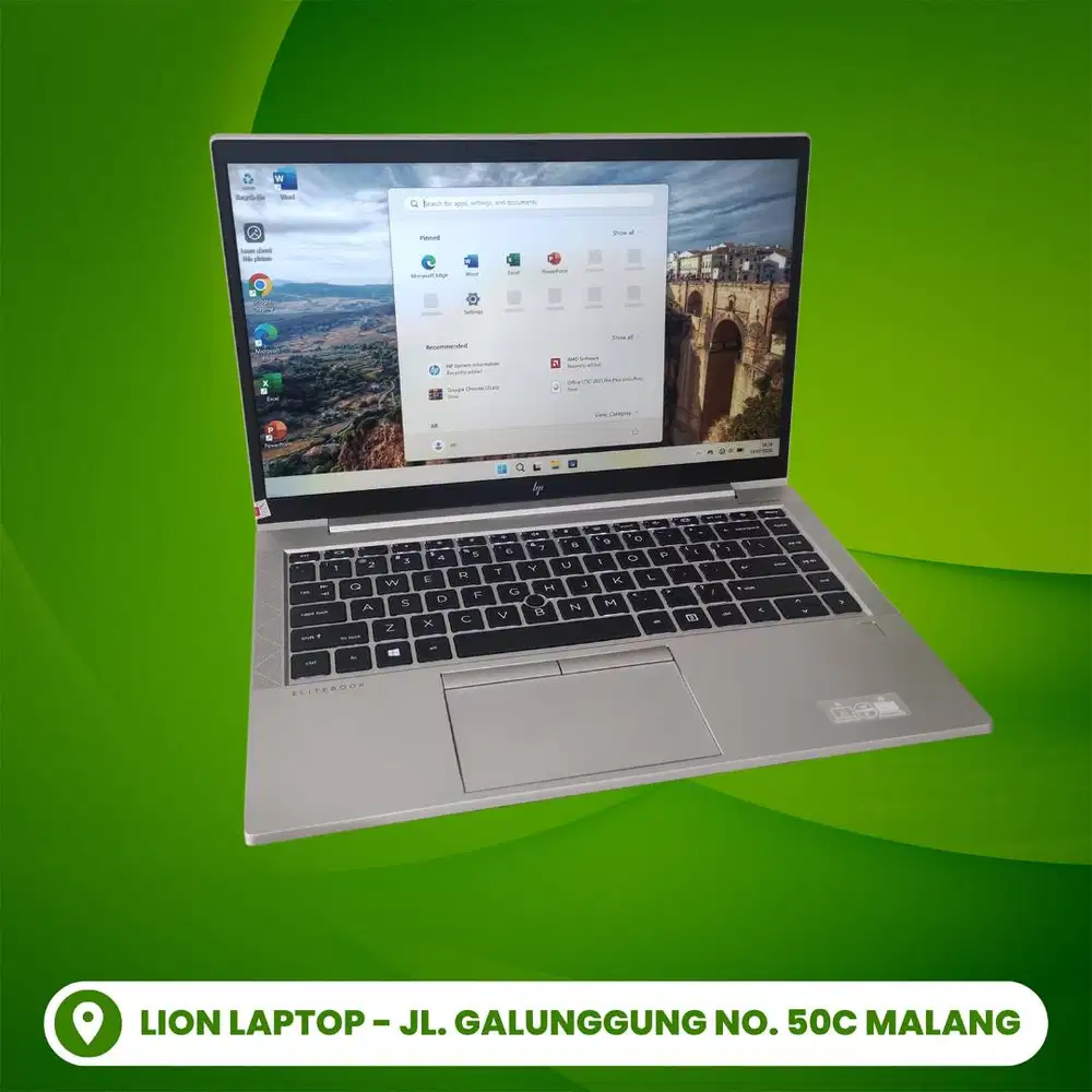 RAM 16GB Ryzen 5 SSD 256GB Slim Alumium HP Elitebook 845 G7 [14|08]