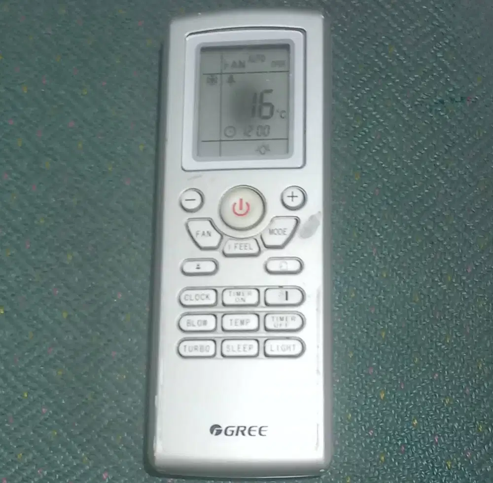 Remote AC Gree O8I3 IO755OOO,Type YT1F Original,Fungsi normal,NET.