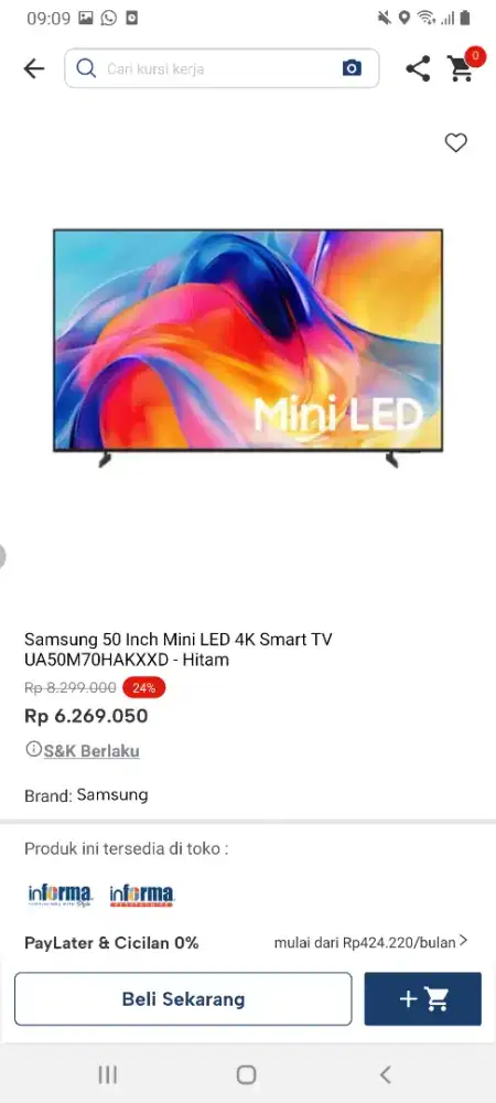 Samsung 50inch miniled