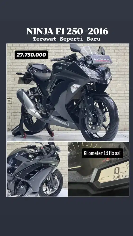 REAL UNIT SIMPANAN‼️ KAWASAKI NINJA 250 FI TH 2016 LOW KILOMETER