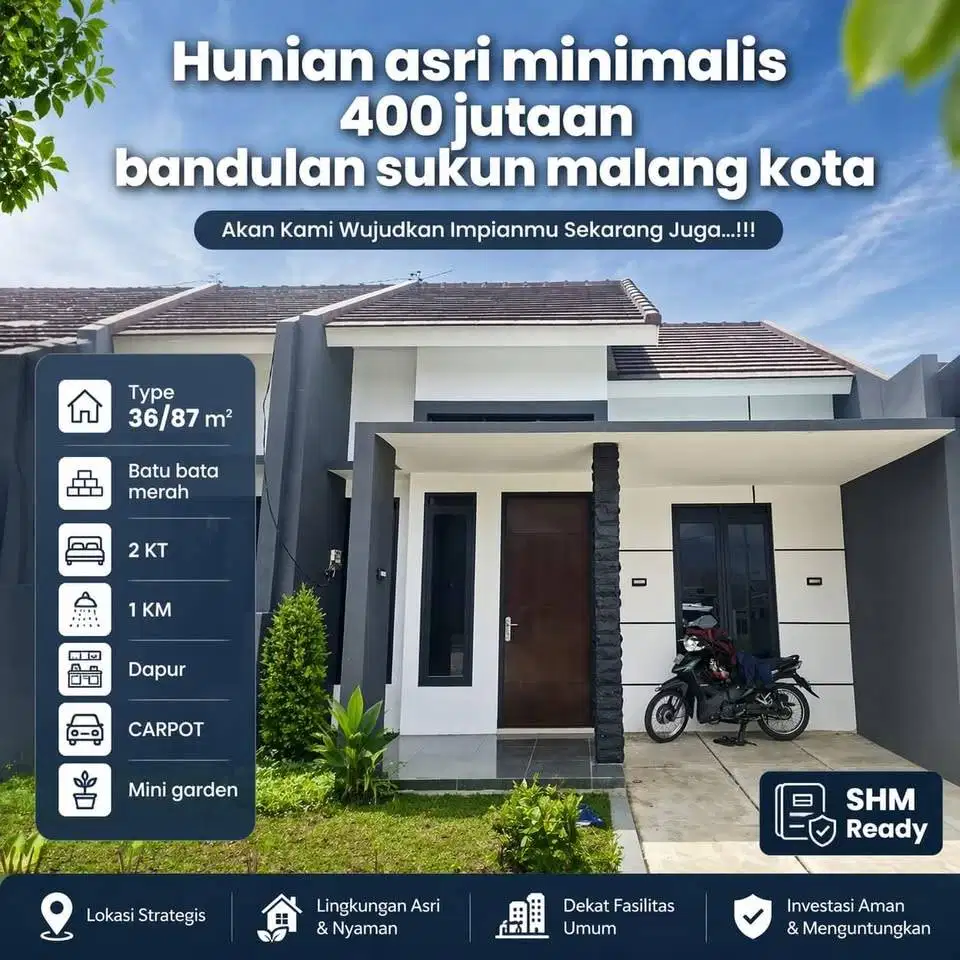 RUMAH IMPIAN DI BANDULAN – SUKUN, KOTA MALANG!